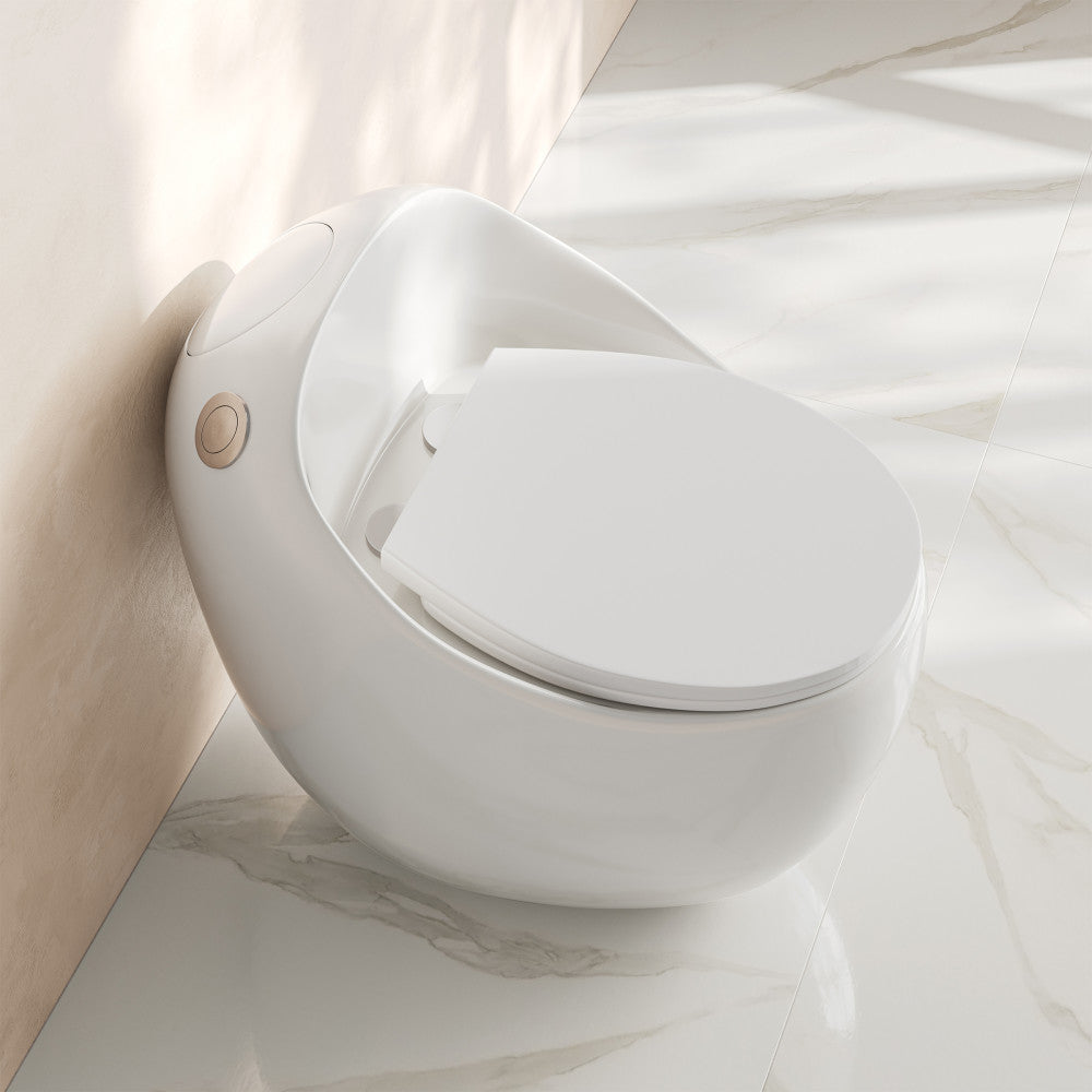 Plaisir II One-Piece Round Toilet Top Flush 1.28 GPF