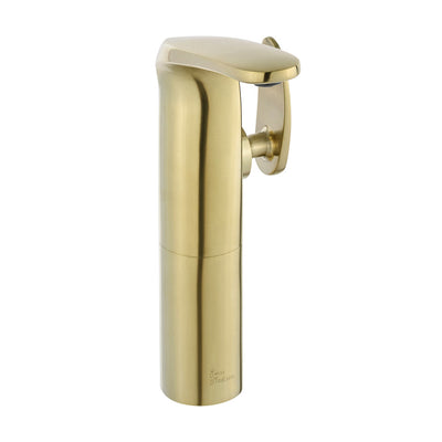 Chateau Single Hole, Single-Handle, High Arc Bathroom Faucet in Brushed Gold