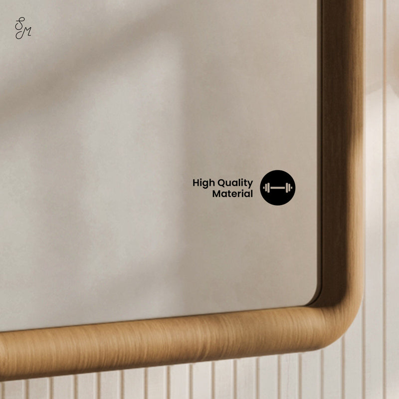 Plaisir 18 x 27 Recessed/Wall Mount Medicine Cabinet with Mirror in Brown Oak