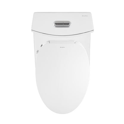 St. Tropez One-Piece Elongated Toilet Vortex Dual-Flush 1.1/1.6 gpf with Smart Seat Bidet