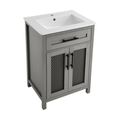 Calice 24" Bathroom Vanity in Carbon Gray