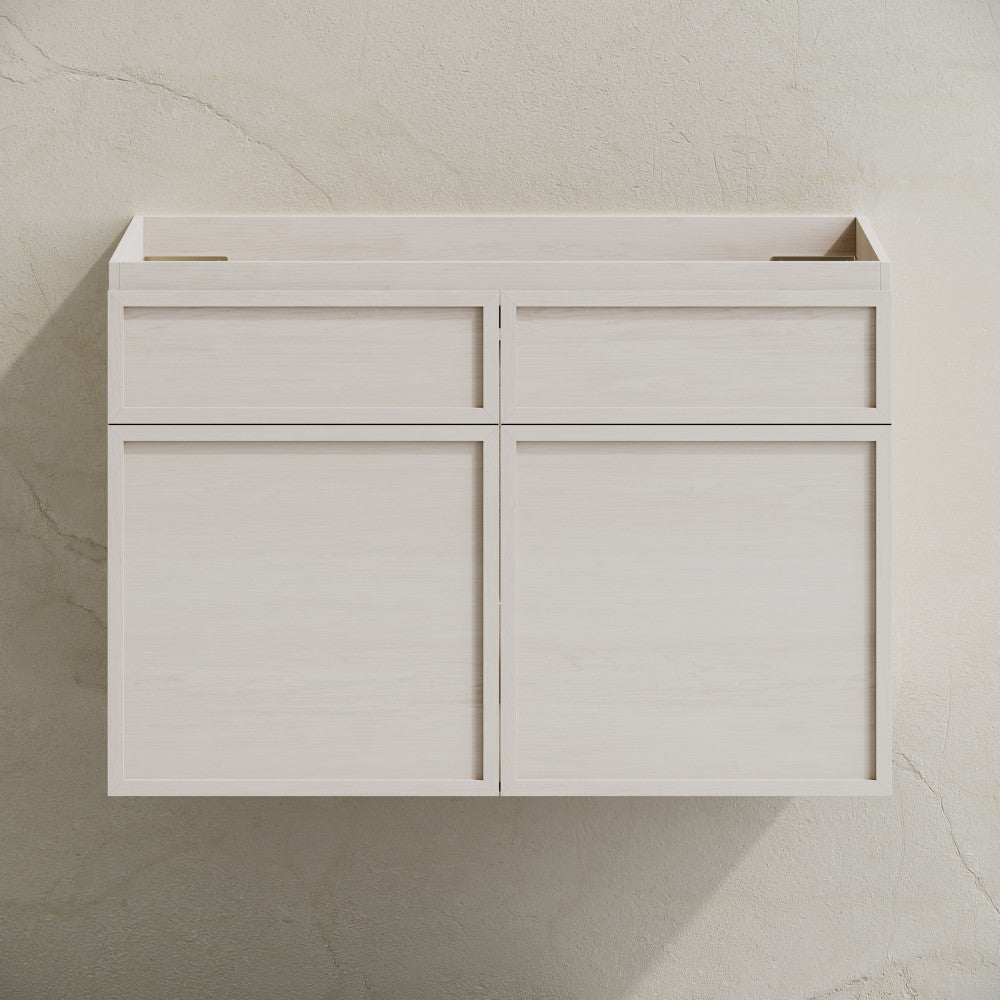 St. Tropez 30" Wall-Mounted Bathroom Vanity Cabinet without Top in White Oak
