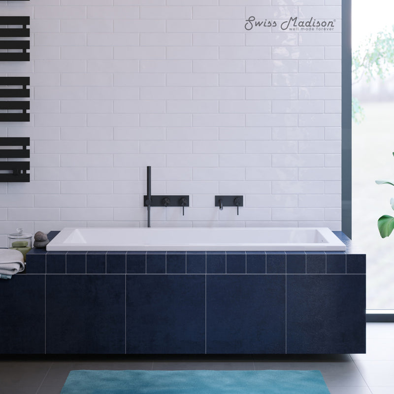 Voltaire 60" x 30" Reversible Drain Drop-In Bathtub (15 - Pack)