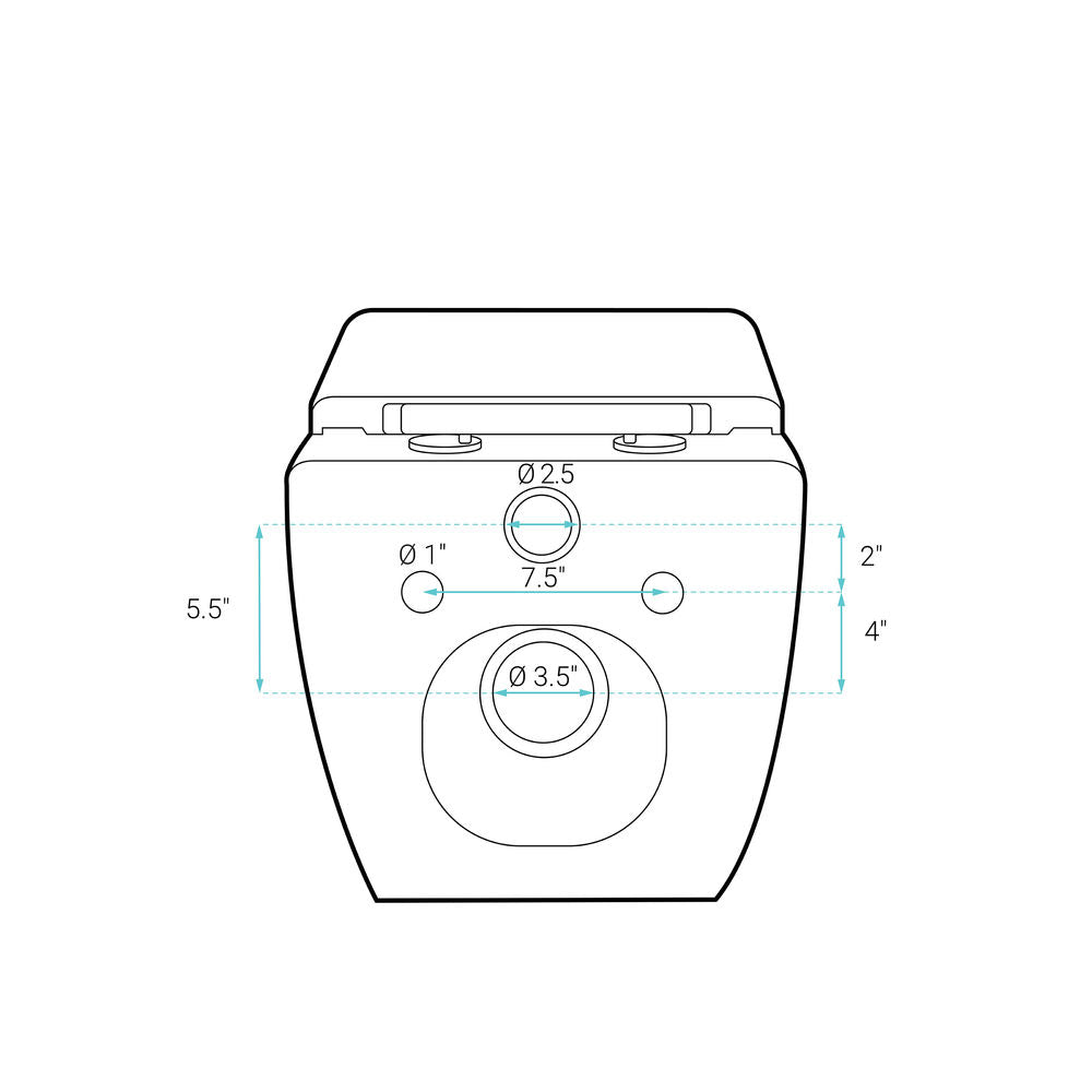 Concorde Wall-Hung Toilet Bundle 0.8/1.6 GPF Dual Flush in Glossy White with Black Flush Plate