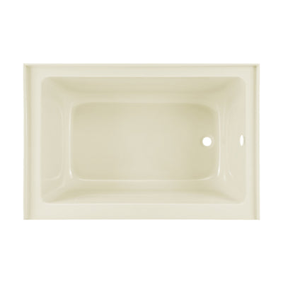 Voltaire 48" x 32" Right-Hand Drain Alcove Bathtub with Apron in Bisque