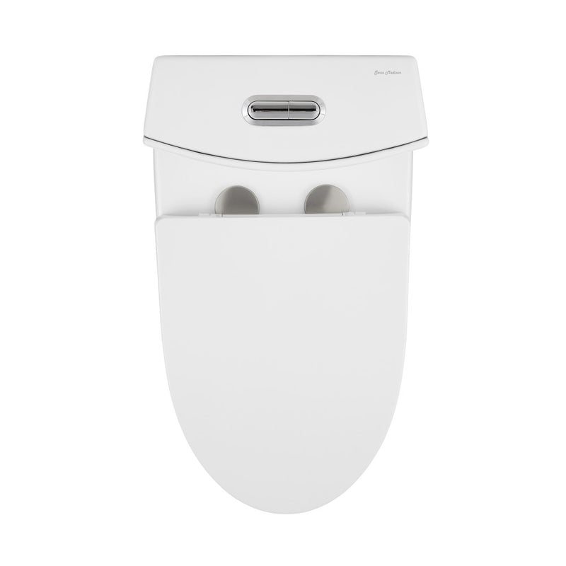 St. Tropez One-Piece Elongated Toilet Vortex Dual-Flush 1.1/1.6 gpf