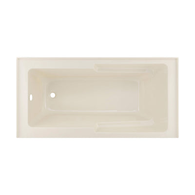 Voltaire 60" x 30" Left-Hand Drain Alcove Bathtub with Apron in Bisque