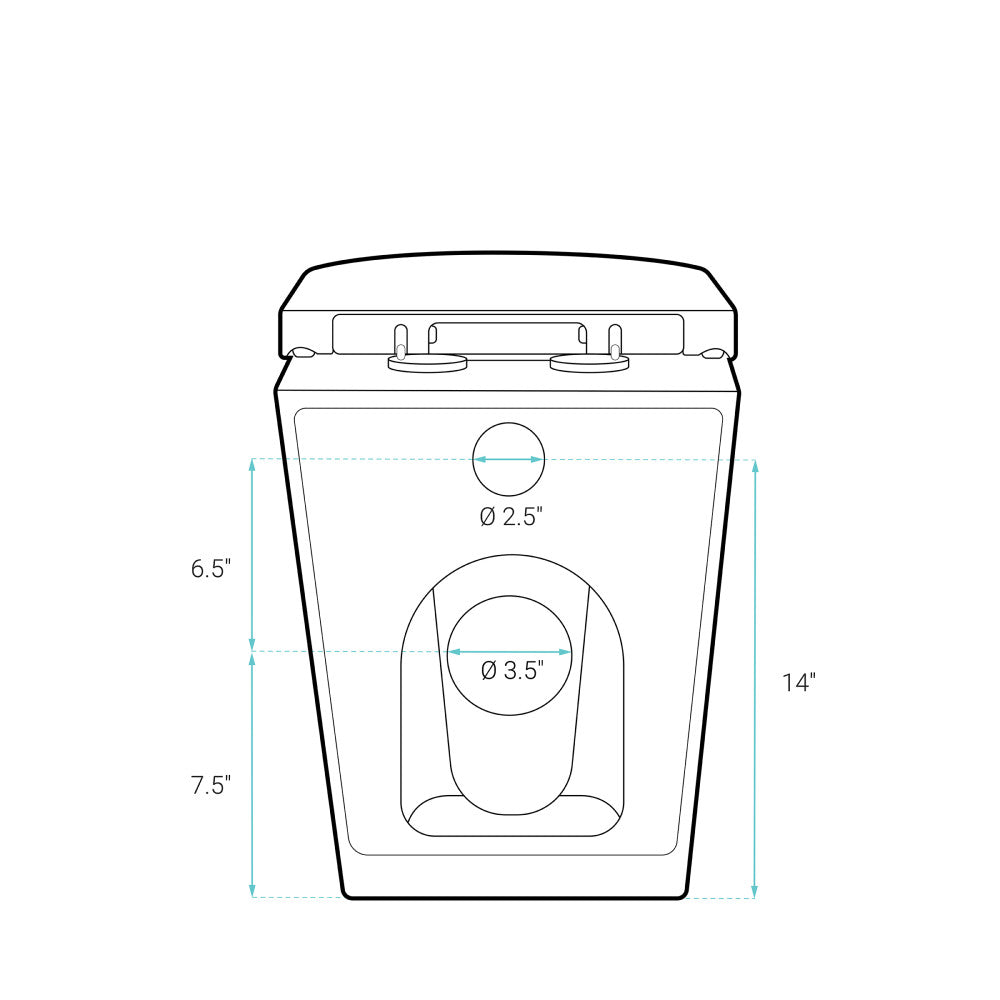 St. Tropez Back-to-Wall Elongated Toilet Bowl