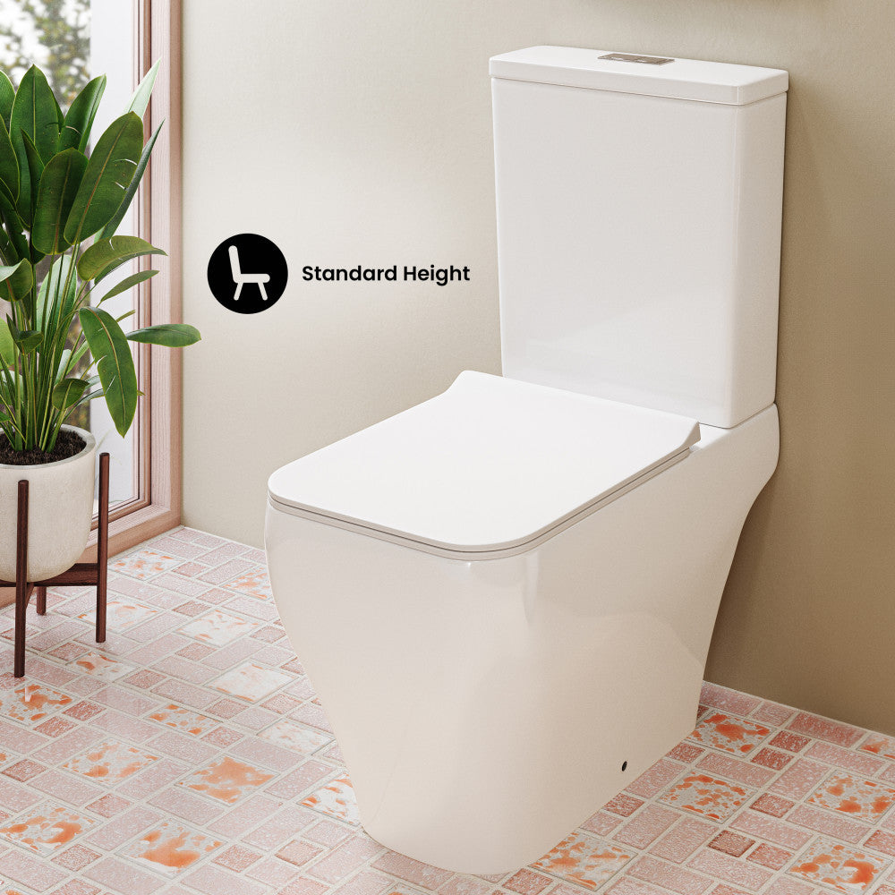 Nadar Two-Piece Square Toilet Dual-Flush 1.1/1.6 gpf