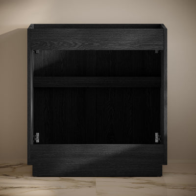 St. Tropez 36" Freestanding Bathroom Vanity Cabinet without Top in Black Oak