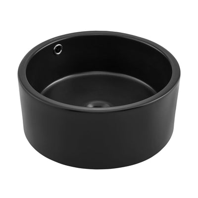 Monaco 16.5” Round Vessel Sink in Matte Black