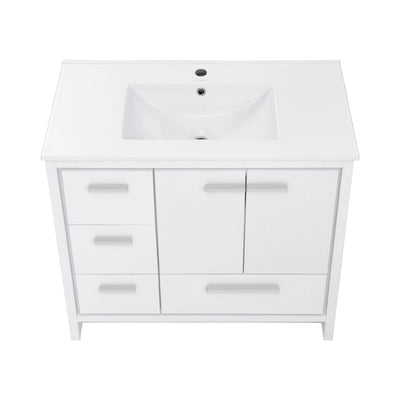 Virage 36 Freestanding, Bathroom Vanity in White