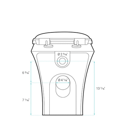 Carre Back to Wall Toilet Bowl Bundle in Glossy White