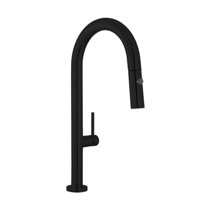 Chalet Single Handle, Pull-Down Kitchen Faucet in Matte Black