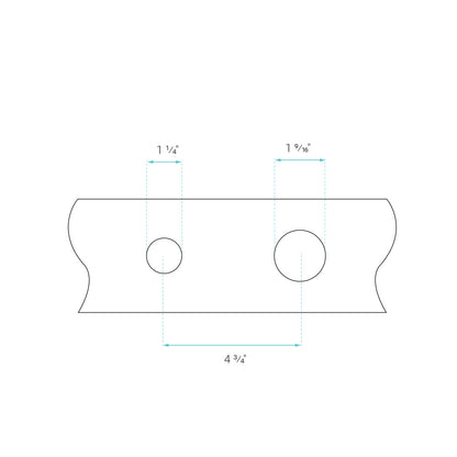 Monaco Single-Handle, Wall-Mount, Bathroom Faucet in Chrome