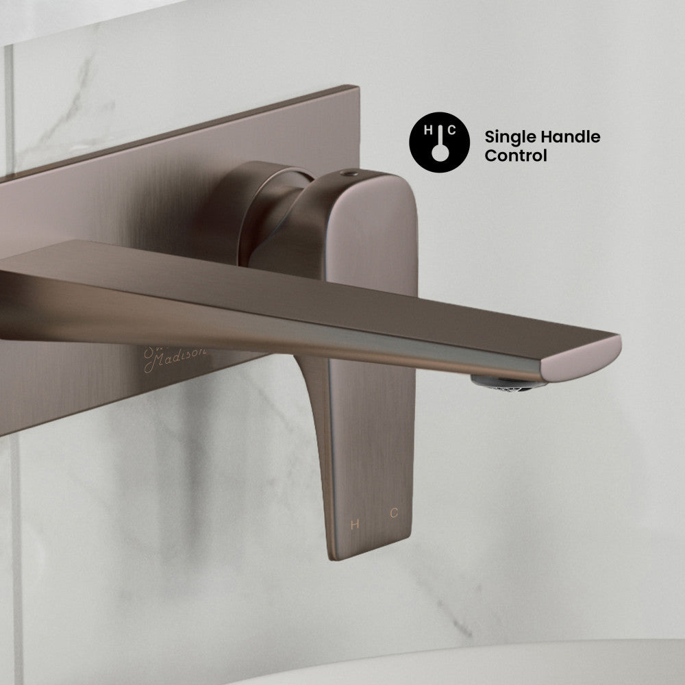 Monaco Single-Handle, Wall-Mount, Bathroom Faucet in Oil Rubbed Bronze