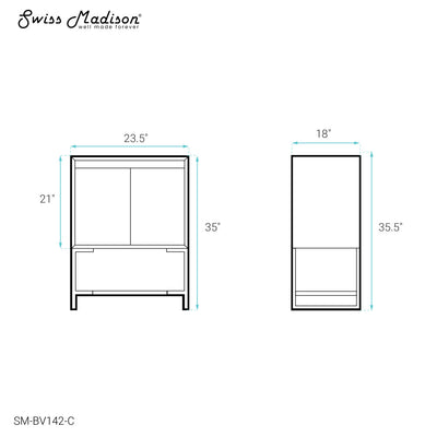 Marseille 24 Single Bathroom Vanity Cabinet Only (SM-BV142)