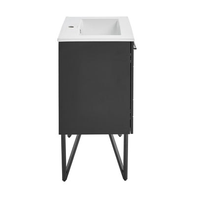 Annecy 24" Bathroom Vanity in Phantom Black