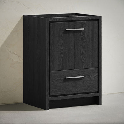 Virage 24" Freestanding Bathroom Vanity in Black Oak without Sink Top