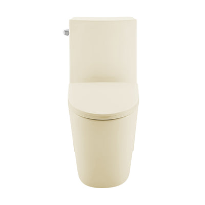 St. Tropez One-Piece 14" Rough-in 1.28 GPF Left-Hand Vortex Flush Elongated Toilet in Glossy Bisque