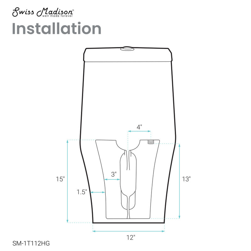 Ivy One Piece Toilet Dual Vortex™ Flush, Brushed Gold Hardware 1.1/1.6 gpf