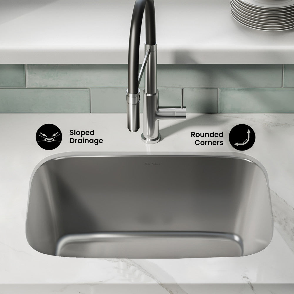 Toulouse 27 x 18 Stainless Steel, Single Basin, Undermount Kitchen Sink