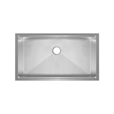 Rivage 33 x 19 Single Basin Undermount Kitchen Workstation Sink