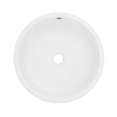 Monaco 16.5” Round Vessel Sink in Matte White