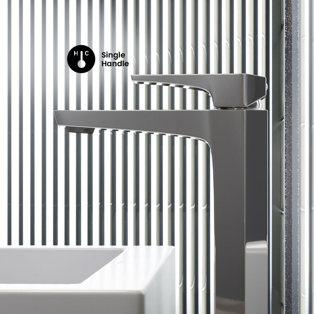 Voltaire Single Hole, Single-Handle, High Arc Bathroom Faucet in Chrome