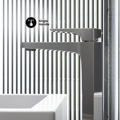 Voltaire Single Hole, Single-Handle, High Arc Bathroom Faucet in Chrome