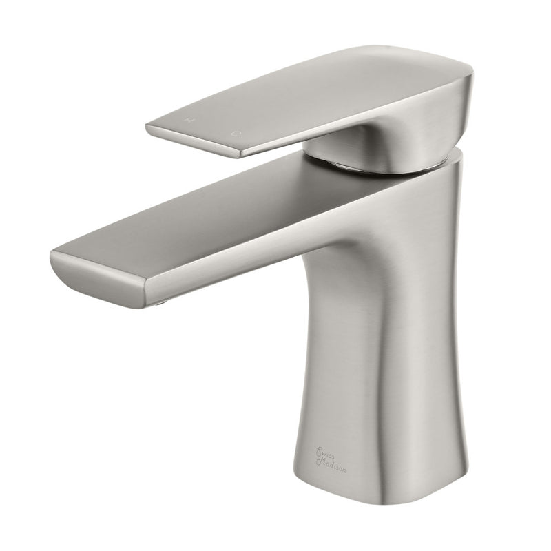 Monaco Single Hole, Single-Handle, Bathroom Faucet in Brushed Nickel