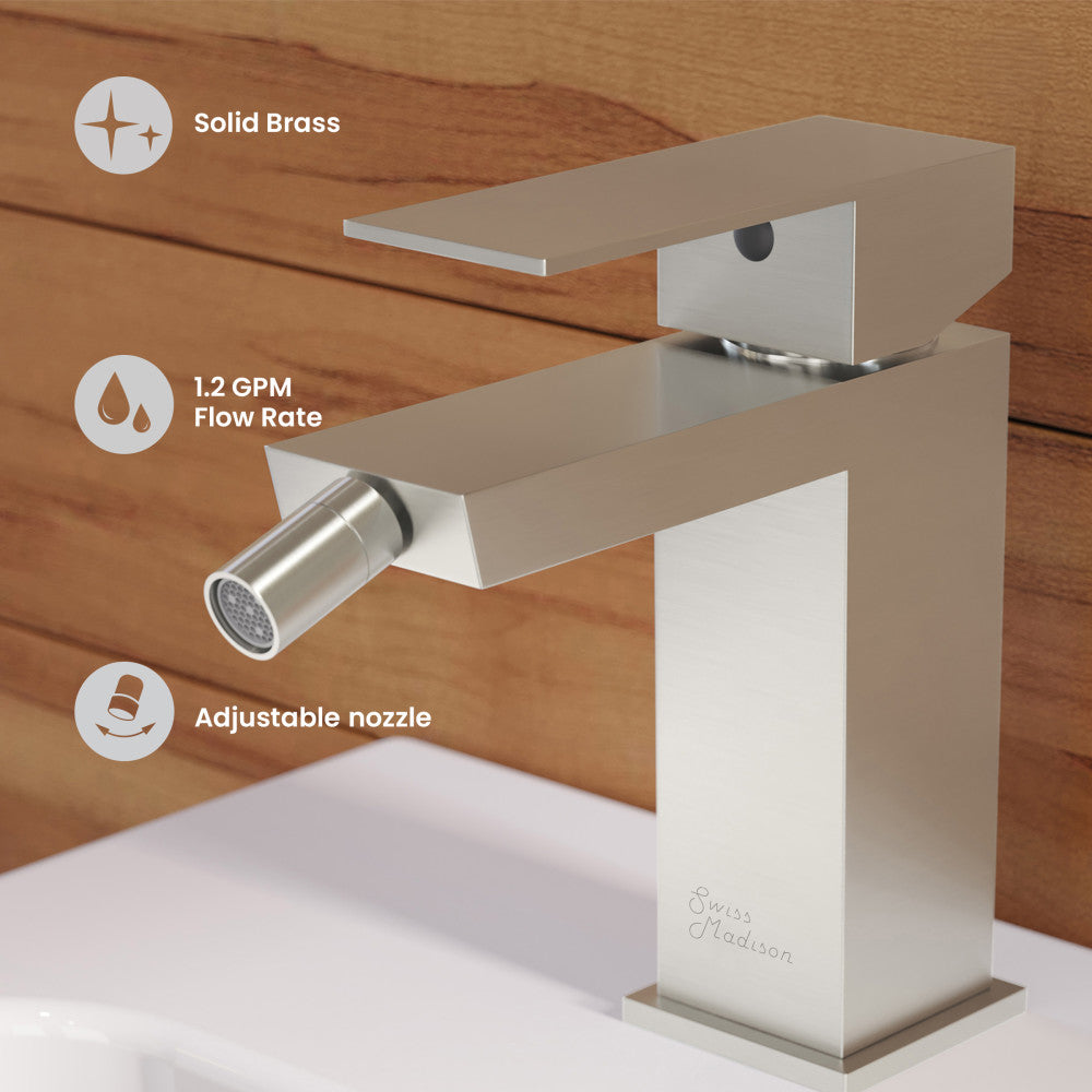 Concorde Bidet Faucet in Nickel