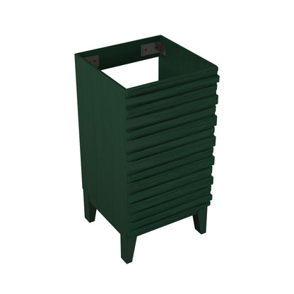 Cascade 18" Freestanding Bathroom Vanity Cabinet without Top in Green Oak