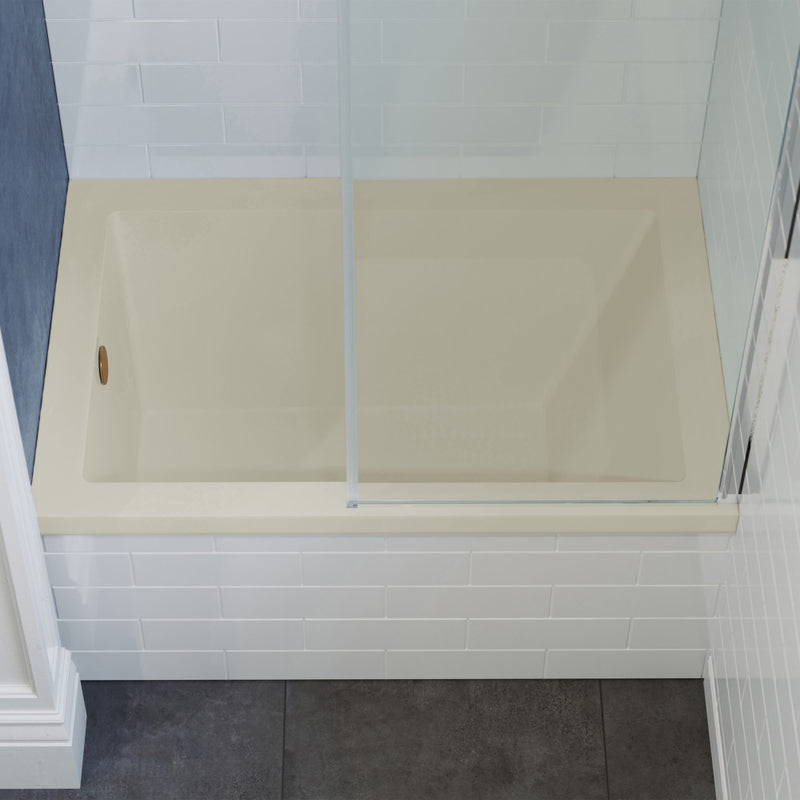 Voltaire 48" x 32" Left-Hand Drain Alcove Bathtub in Bisque