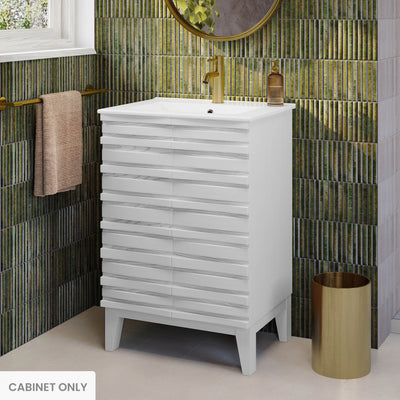 Cascade 24'' Bathroom Vanity in White - Cabinet