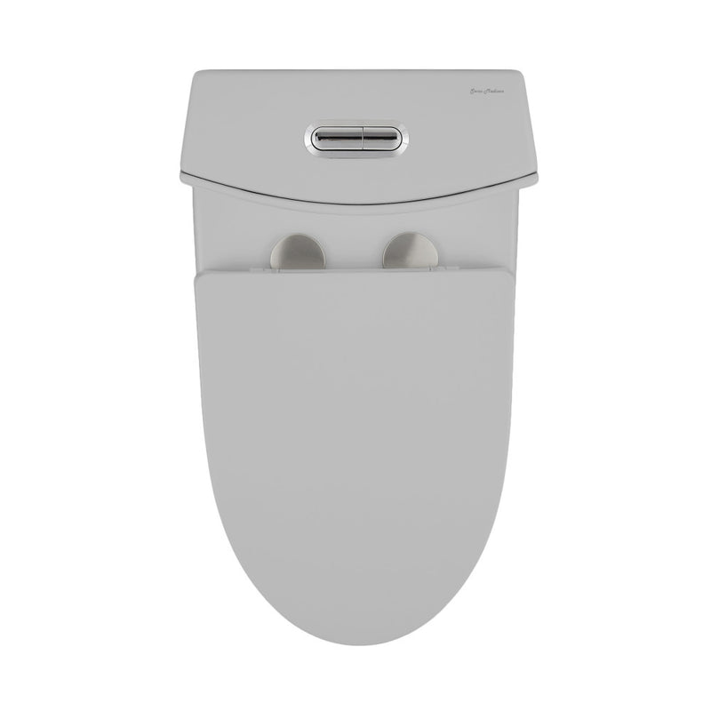 St. Tropez One-Piece Elongated Toilet Vortex™ Dual-Flush 1.1/1.6 gpf in Matte Gray