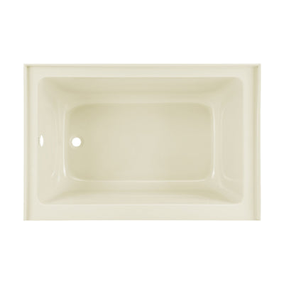 Voltaire 48" x 32" Left-Hand Drain Alcove Bathtub with Apron in Bisque