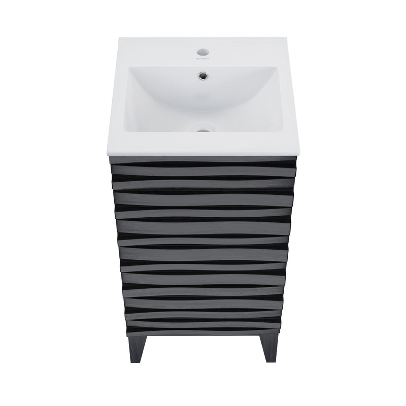 Cascade 18" Bathroom Vanity in Black