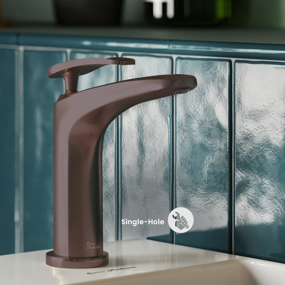 Sublime Single Hole, Single-Handle, Bathroom Faucet in Oil Rubbed Bronze