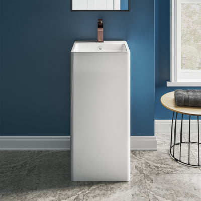 Concorde One Piece Pedestal Sink