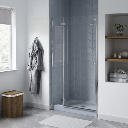 Voltaire 48" x 32" Single-Threshold, Center Drain, Shower Base in Gray
