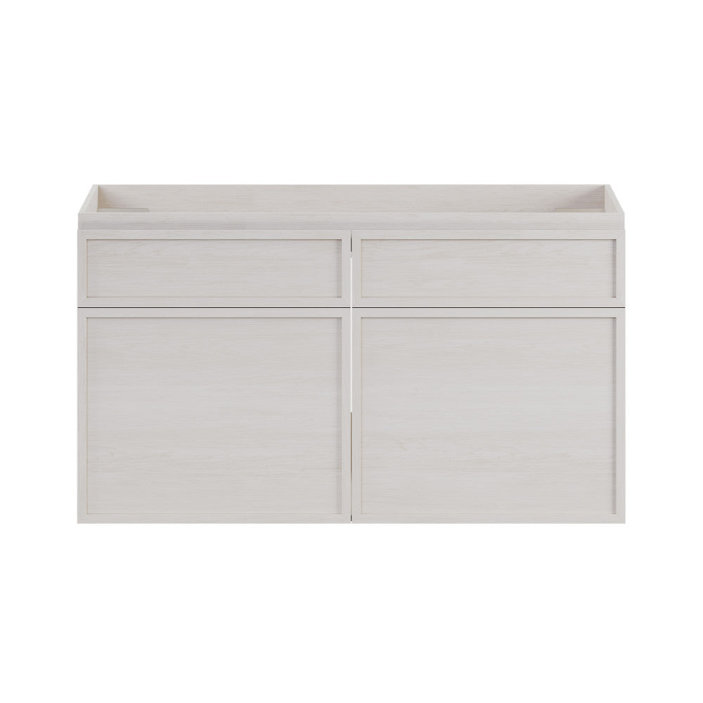 St. Tropez 36" Wall-Mounted Bathroom Vanity Cabinet without Top in White Oak