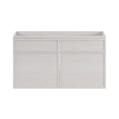 St. Tropez 36" Wall-Mounted Bathroom Vanity Cabinet without Top in White Oak