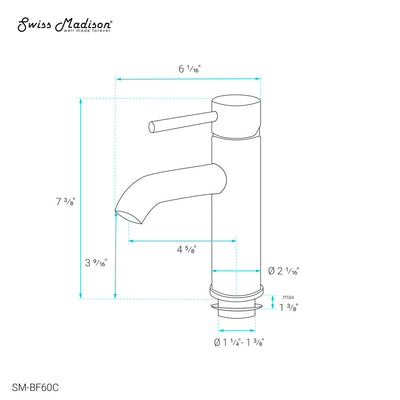 Ivy Single Hole, Single-Handle, Bathroom Faucet in Chrome