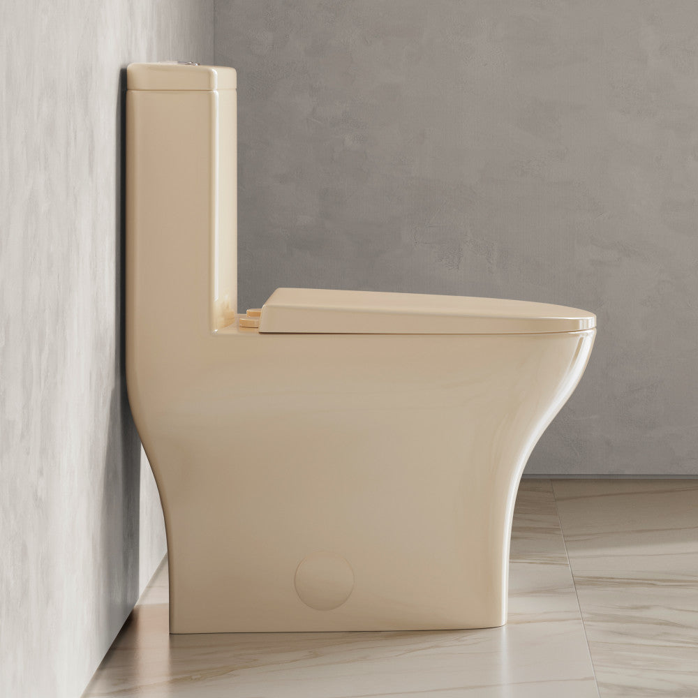 Sublime II One-Piece 10" Rough-in 1.1/1.6 GPF Dual Top Flush Round Toilet in Glossy Bisque