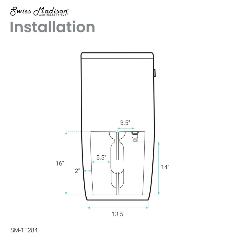 St. Tropez One-Piece Elongated Toilet, Touchless 1.1/1.6 gpf