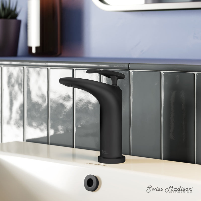 Sublime Single Hole, Single-Handle, Bathroom Faucet in Matte Black