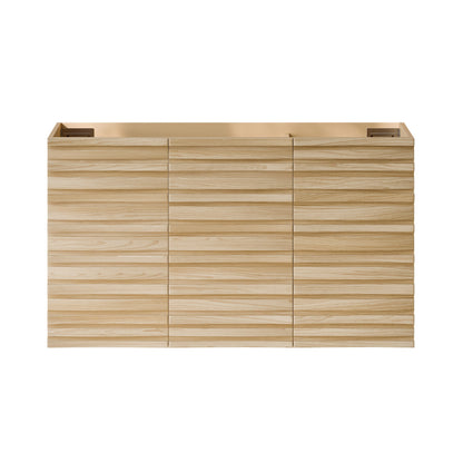 Cascade 36" Wall-Mounted Bathroom Vanity Cabinet without Top in Natural Oak
