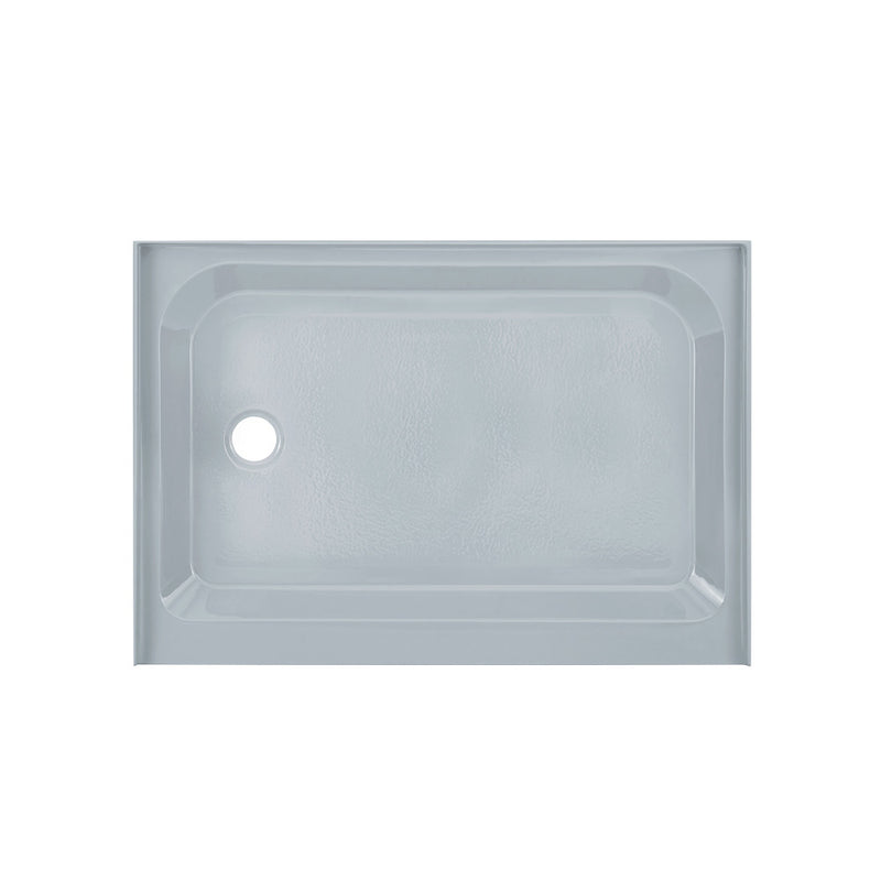 Voltaire 48" x 36" Single-Threshold, Left-Hand Drain, Shower Base in Grey