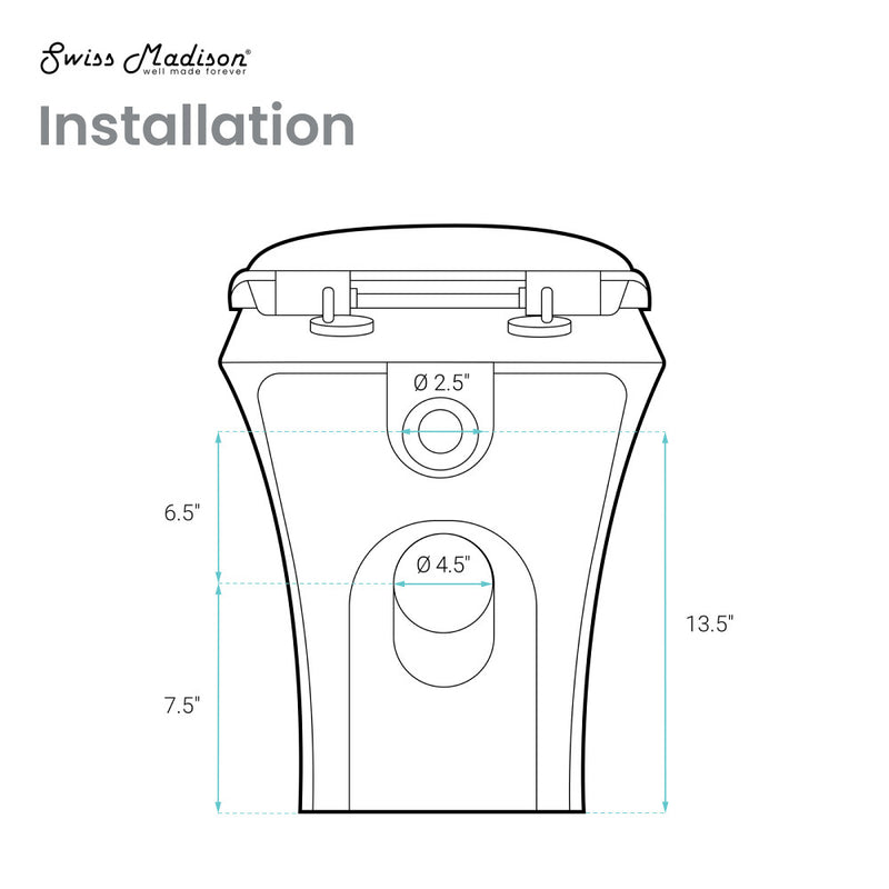 Cascade Back-to-Wall Elongated Toilet Bowl